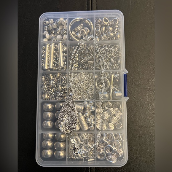 Craft Beads, SILVER WHAT NOTS & DO DADS, Jewelry Supplies, loose bulk beads - Picture 7 of 7